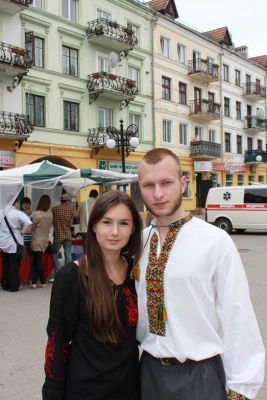 Організатор фестивалю Іра Корольчук та Микола Бризіцкий